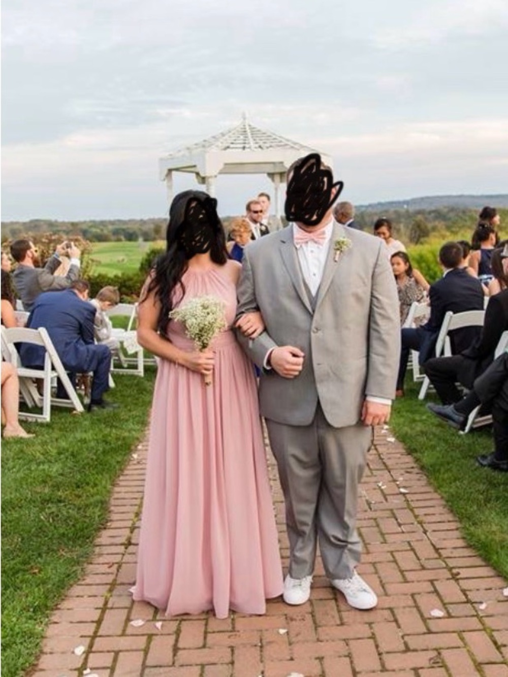 Azazie Blush Pink Bridesmaid Dress